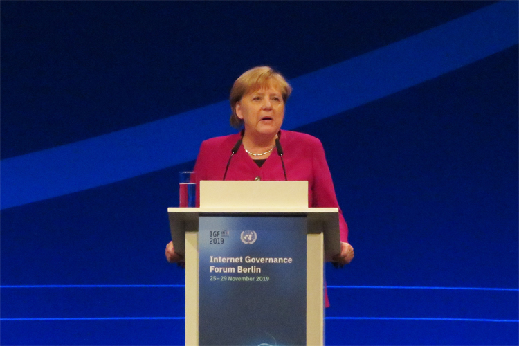 Angela Merkel in IGF 2019 Opening Ceremony