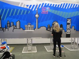 Artwork of Berlin made in tape, 25th November